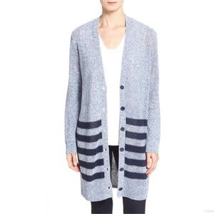 Nordstrom’s Collection Glasso stripe long knit cardigan